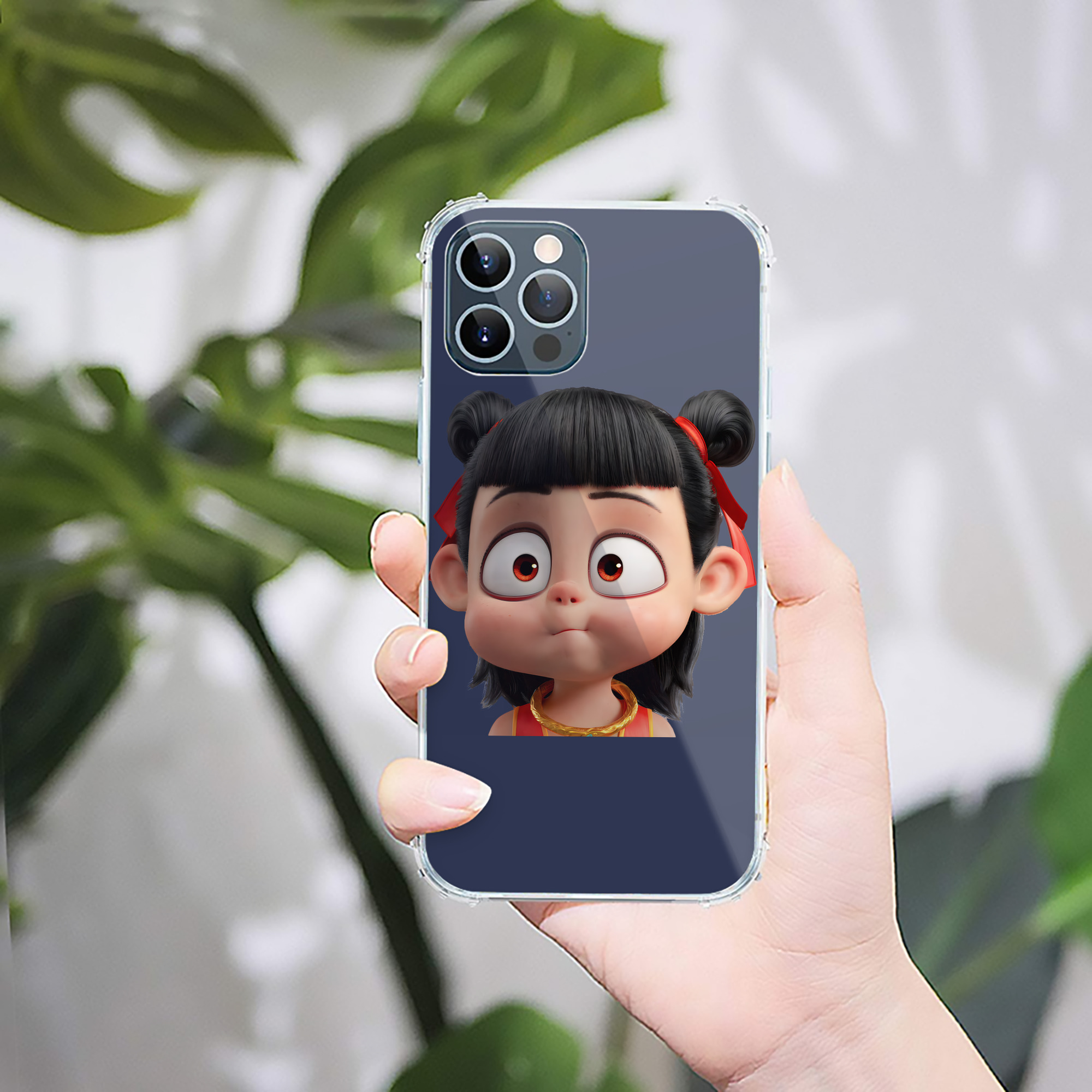 （画像用） Ne Zha 2 ナタ 魔童の大暴れ 【iPhone 12シリーズ対応】透明スマホケース（クリアソフトケース）